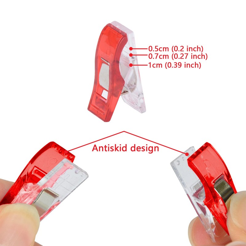 PANYTOW Sewing Clips,Multipurpose Sewing Quilting Clips Plastic Quilting Crafting Clips,Wonder