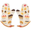 Now Designs Patisserie Quilted Chef Oven Mitts, Set of 2,