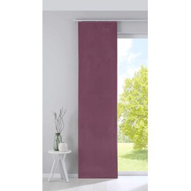 Gardinenbox Milano 203571 Blackout Panel Curtain Sliding Curtain Velvet Opaque Blackout Panel Carrier Weighted Bar Dusky Pink H x W 245 x 60 cm