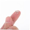 Mikinona 30pcs Silver Hollow Bowknot Nail Charms Cute Nail Accessories