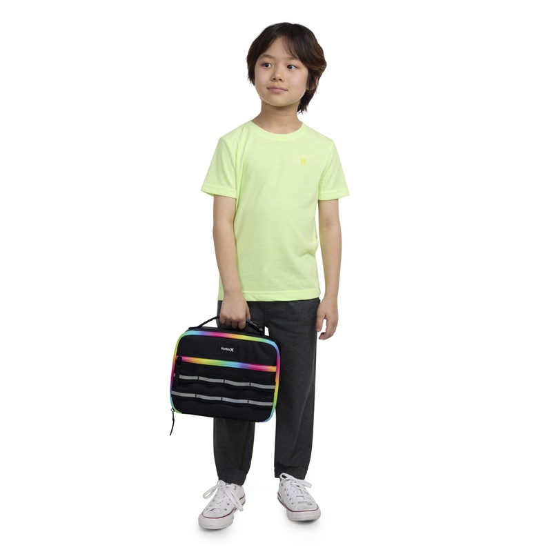 Hurley School Lunch Tote, Black/Multi