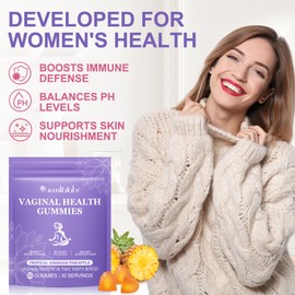 Feminine Balance Gummies - 60 Gummies Hawaiian Pineapple - Premium Feminine Balance Gummies for Women of All Ages