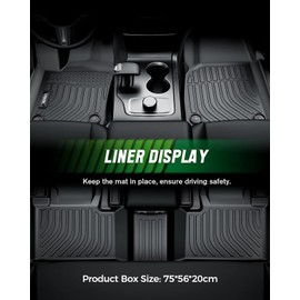 VIWIK Floor Mats Fit for Kia Sportage 2023 2024 Only Hybrid, Car Mats All Weather Custom Floor Liners Full Set 1st 2nd Row Front & Rear, 2023 2024 Sportage Only Hybrid TPE Odorless Non-Slip