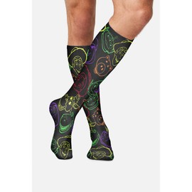 Cherokee Mprintsupport Men 12 mmHg Support Socks, One Size, Woody's Gang