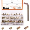 Rustark 90 pcs 1/4" 4 Sizes Carbon Steel Hex Socket