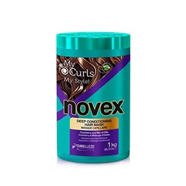 Novex My Curls Deep Conditioning Hair Mask Cream (35.2oz) Moisturizing Treatment Defines Curls, Controls Volume, Reduces Frizz, Adds Softness, for All Curly Hair Types
