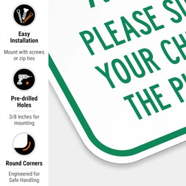 This Area Designed For Ages 2-12 Please Supervise Your Children On The Playground Sign, 12x18 Inches, Rust Free .063 Aluminum, Fade Resistant, Made in USA by Sigo Signs