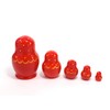 Semyonov Matryoshka 5 Piece Headband "Khokhroma" (RED) [Made in Russia]