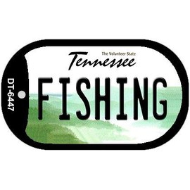 Smart Blonde Fishing Tennessee Novelty Metal Dog Tag Necklace DT-6447