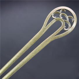 Kanzashi Kanzashi 1 Piece Japanese Style Kimono Hair Ornament, Antique Metal, Japanese Chinese Style, U-Shape, Simple, Everyday Use, Parts, Accessories, Coming-of-Age Ceremonies, Weddings (U Shape)