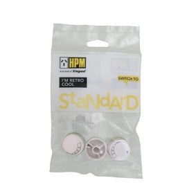 HPM Dimmer Knobs 3-Pieces, White (CDKNOB1WE)