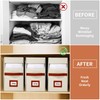 Jumpso 4 Pack Large Bed Sheet Organizer, Foldable King Queen