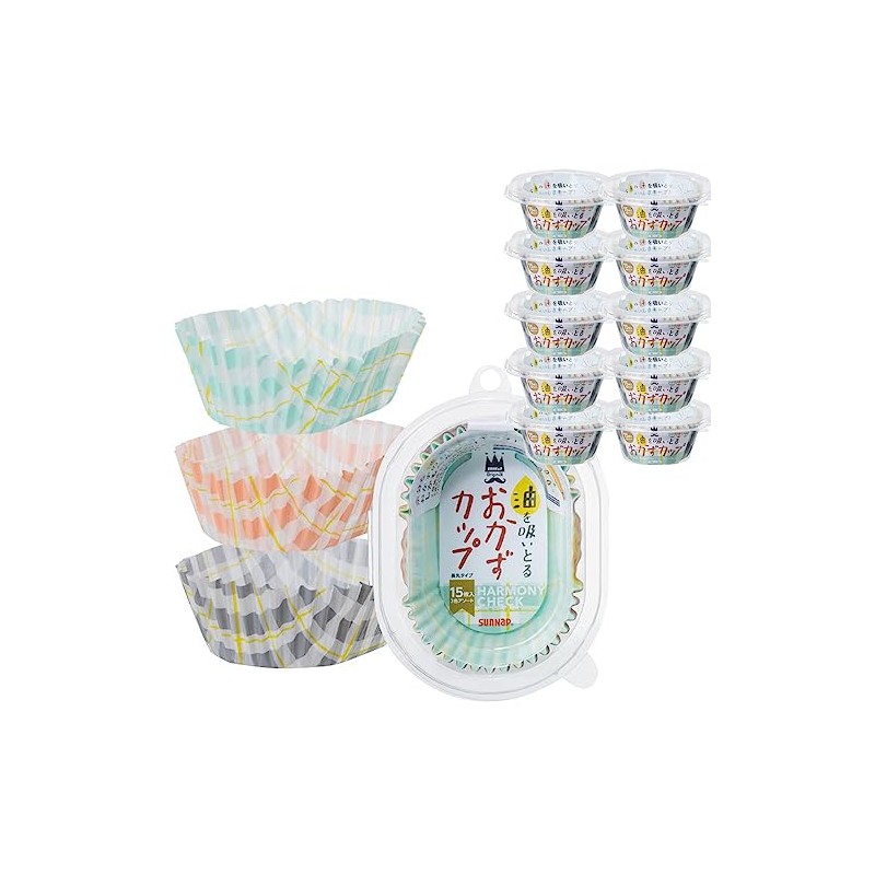 Sunnap Suitol Side Dish Cup, Harmony Check, 1 Pack of