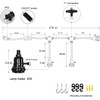 ALAISLYC 3 Plug-in Pendant Lights Kit - Hemp Rope Cord