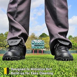 3N2 Men's Baseball Umpire Officiating Shoe Reaction Field Lo, Black, D & EE Widths (Size 13 Regular)