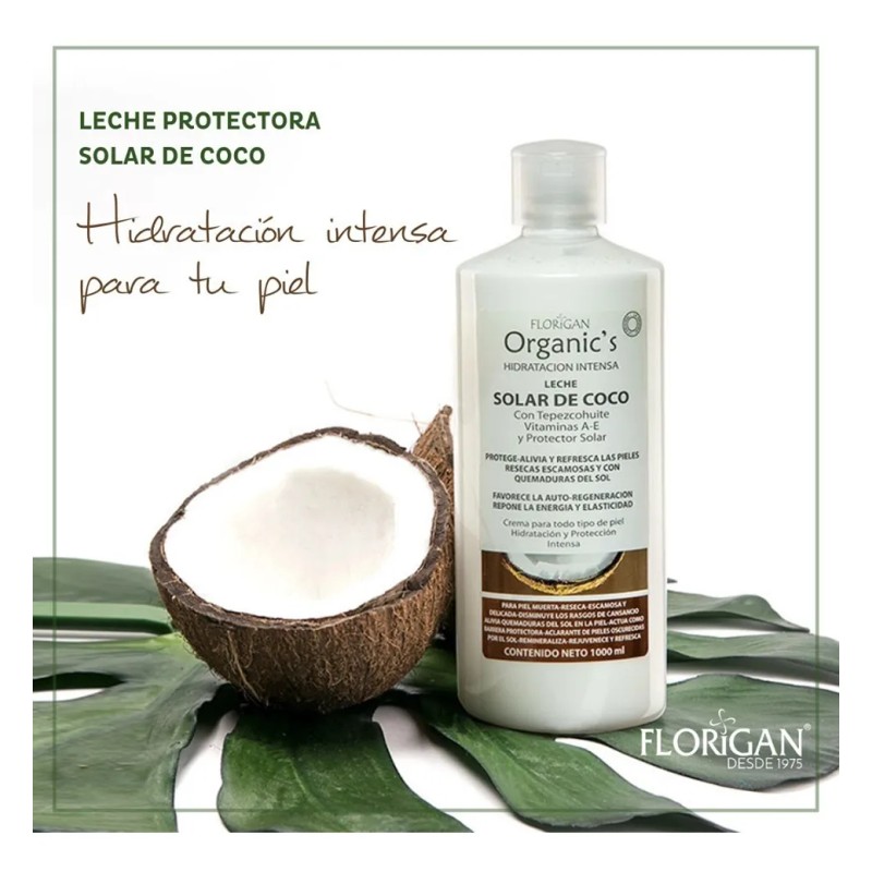 Crema Solar Coco Tepezcohuite 1lt Florigan