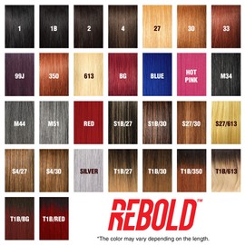 Sensationnel Rebold Yaki weave hair - Rebold human hair smooth, sleek yaki texture hair for weaving and sew in styles - Rebold Yaki (10 inch, BG BURGANDY)