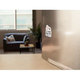 I'm Going Nuts Without You Colorful Refrigerator Magnet | UV Printed 4-Inch Kitchen Decor Accessory Featuring Stunning Design | Peanut Love You Miss You Stoner Rock Gypsy Sunflower CSM1566