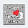 HmHome Fridge Magnet I love you to the moon and