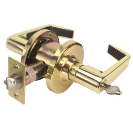 Legend 809256 Grade 2 Commercial Duty Front Door Entry Leverset Lockset, ADA, US3 Polished Brass Finish