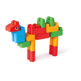 Hape 760004 ポリアニマルキングダムキット 組み立てブロック (31ピース) マルチカラー