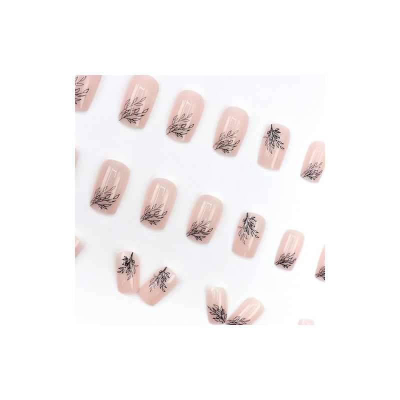Uñas Postizas Cuadradas De Cobertura Total, Uñas Acrílicas De Color