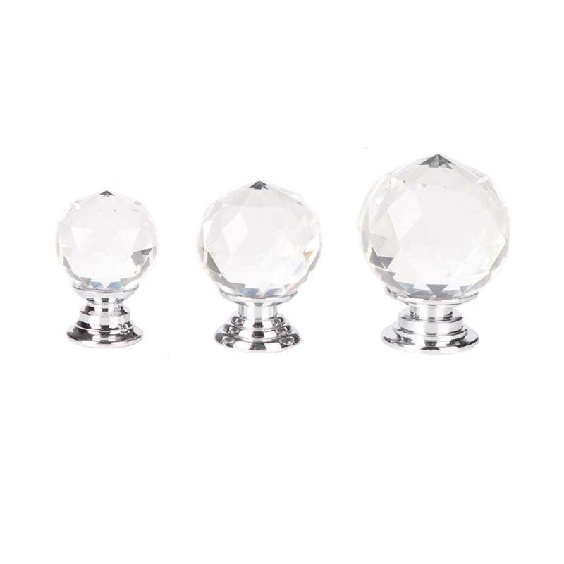 Lansonee 2 Pcs Crystal Door Knobs,Drawer Carbinet Door Handle Puller
