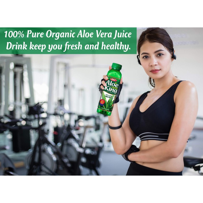 OKF Aloe Vera King Drink, Original, 16.9 Fluid Ounce (Pack