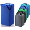 SilTriangle 5 Pcs Travel Laundry Bag with Handles and Drawstring