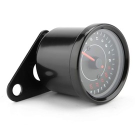 Akozon motorcycle rev counter + tachometer, dc 12v universal led backlight tachometer electronic tach meter gauge
