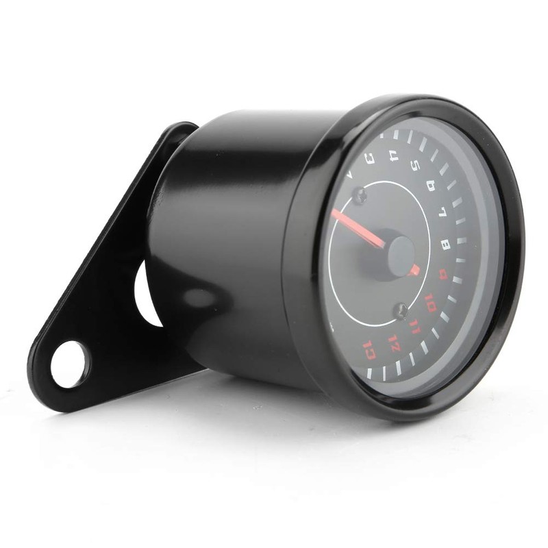 Akozon motorcycle rev counter + tachometer, dc 12v universal led