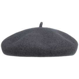 Barascon Beret Hat with Cashmere and Lining Wool Basque Basque Men's Basque Women's Basque, darkgray