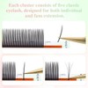 NAGARAKU Extensiones de Pestañas Bouquet, Spikes Pestañas Postizas Prefabricadas con