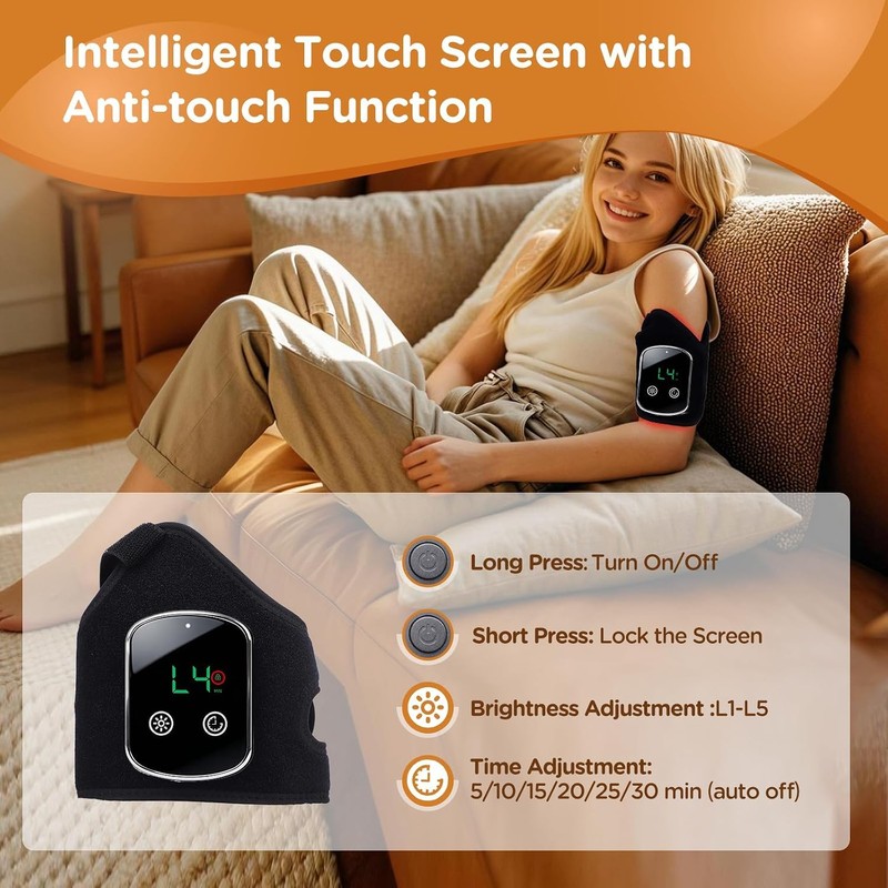660nm & 850nm Cordless Portable Red Light Wrap for Ankle