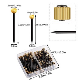 Wall nails for pictures,50 pcsNails for wall Picture nails for walls Picture pins Nails for hanging pictures Picture hanging nails,with Plastic Storage Box for Hanging.