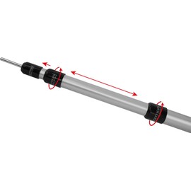 normani Outdoor Sports Aluminium Telescopic Tent Pole Support Pole Adjustable from 76-180 cm, 94-240 cm or 116-300 cm Colour 1 Piece Size 94-240 cm