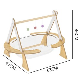 25 Inch Space Capsules Cat Bed, Transparent Cat House with Hair Ball Toys, All-Season Pet Bed for Cats and Small Dogs, Spacious Clear Capsule Couch Bed for Cozy Relaxation