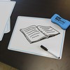 Flipside Products 9" x 12" Two-Sided Plain Dry Erase Learning