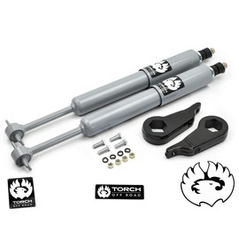 TORCH 3" Front Leveling Lift Kit with Front Extended Shocks Compatible with 1998-2011 Ford Ranger 4X4 and Torsion Bar Suspension 2WD Models (Edge and Sport)