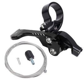 Bicycle Accessories, Bicycle Lifting Seat Pipeline Controller Wear Resistant Bike Seatpost Dropper Remote Lever Bike Telescopic Seat Post Switch(Black) Bicycles and Spare Parts