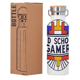 Edelstahlflasche Isolierte Thermosflasche - Old School Gamer Vintage Videospiel - 500 ml