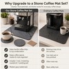 Stone Coffee Bar Mat for Countertop, Diatomaceous Earth