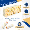Leumoi 500 Pcs 4 Inch Paint Roller Mini Rollers Covers
