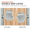 QZATTCAEN Heavy Duty Garage Door Side Lock Inside Deadlock for