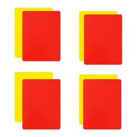 MEISH 4Set Football Referee Card Football Red and Yellow Card Sports Judge Cards Warning Referee Card for Football Soccer