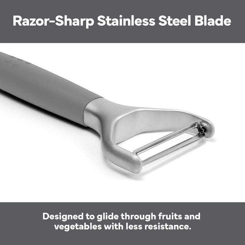 Misen Stainless Steel Vegetable Peeler - Dishwasher Safe Y Peeler