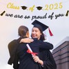 Class of 2025 Banner - Congrats Grad Decorations Black Glitter