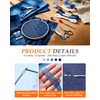 eZAKKA 51 Pack Blue Sashiko Kit with 30 Templates, 9