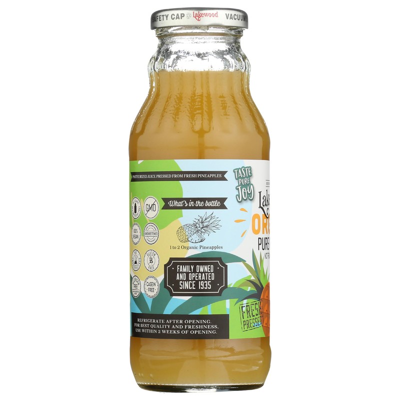 Lakewood Organic Fresh Pressed Pure Pineapple (1 X 12.5 FL