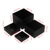 Kcgani Acrylic Cube Display Boxes Pedestals, Black Platform with Hollow